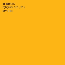 #FDB515 - My Sin Color Image